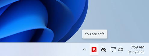 Bitdefender Agent system tray icon appears after a long time