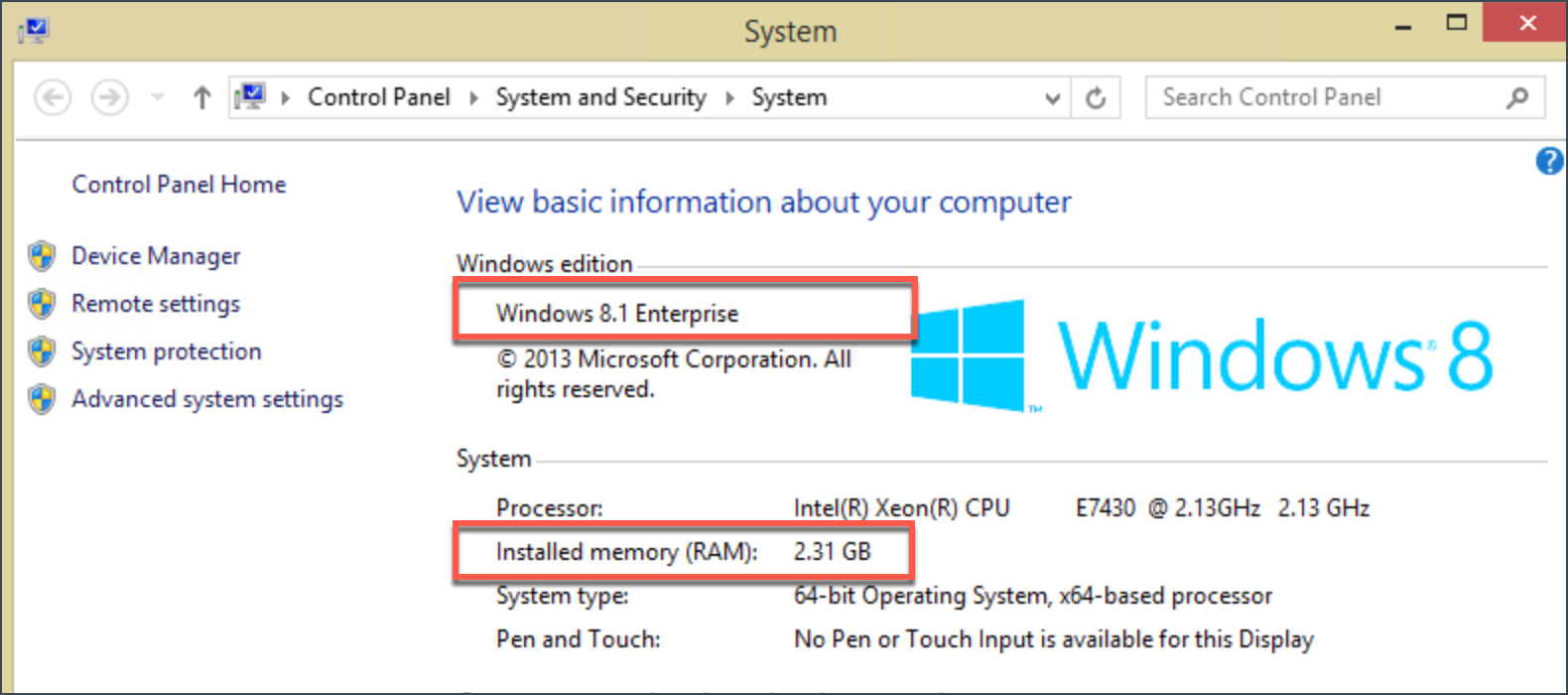 How to check System Requirements on Windows 8.1