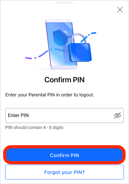 Confirm PIN